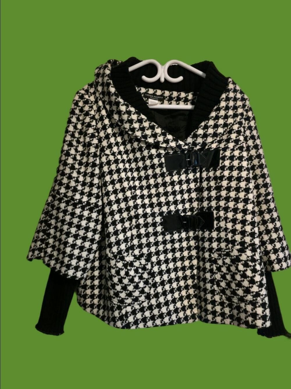 4/$67 Deal! Elegant Black and White Houndstooth Blazer